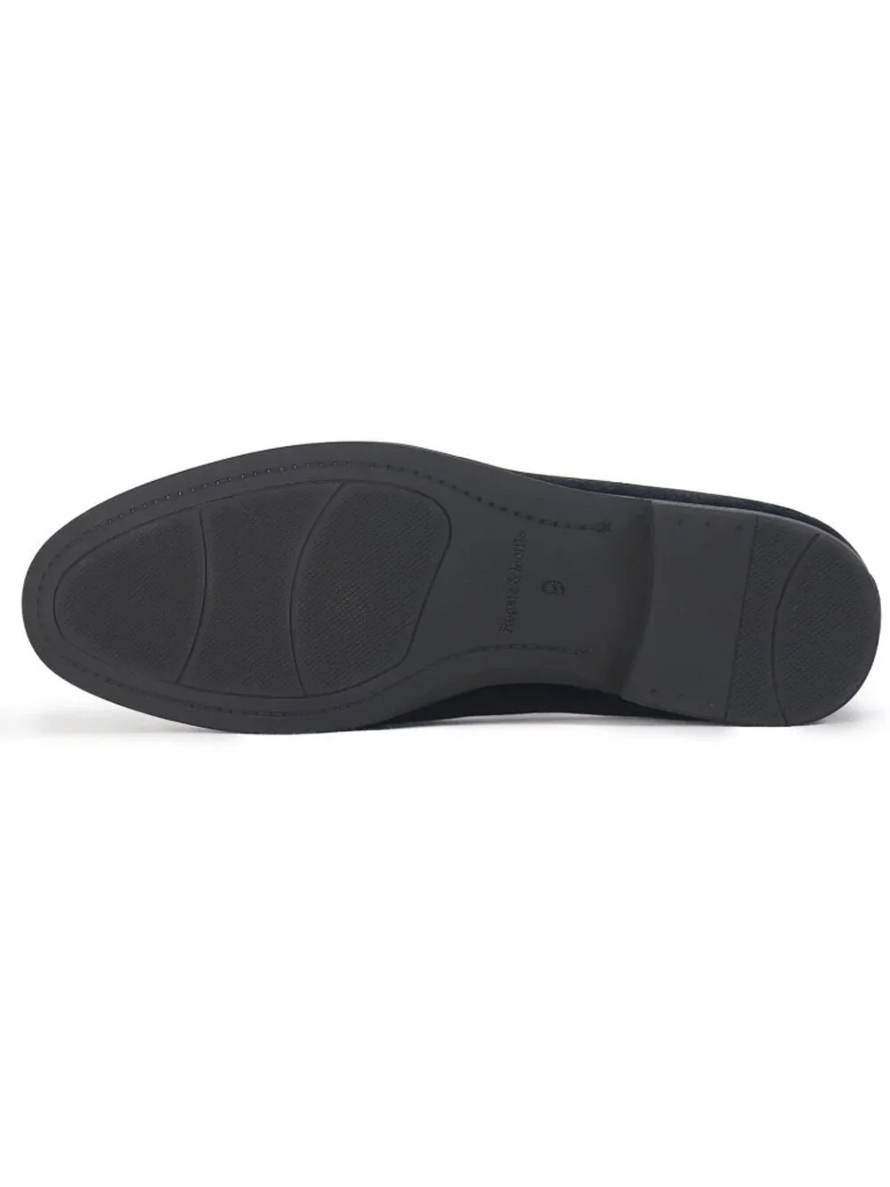 Rogers & Morris Men's Black Velvet Loafers Metal Buckle Luxury Horsebit Shoes